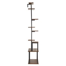 VEVOR Plant Stand Indoor with Grow Lights, 63 in Tall 9-Tier Lighted Plant Shelf, Metal Corner Plants Holder, 3 Timer & 10 Brightness