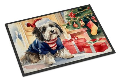 NEW Havanese Cozy Christmas Doormat Front Door Mat Indoor Outdoor Rugs for Entryway, Non Slip Washable Low Pile, 18H X 27W