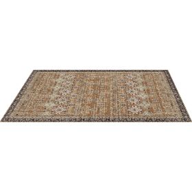 VEVOR Area Rug, 6 x 9 ft Large Washable Rug, Non-Slip and Tear-Resistant Soft Carpet, Pet & Child Friendly Vintage Area Rugs, Indoor Mat for Bedr